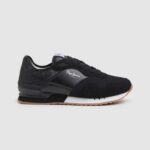 Women Black Pepe Jeans London Troy Combined Sneakers 60J40611