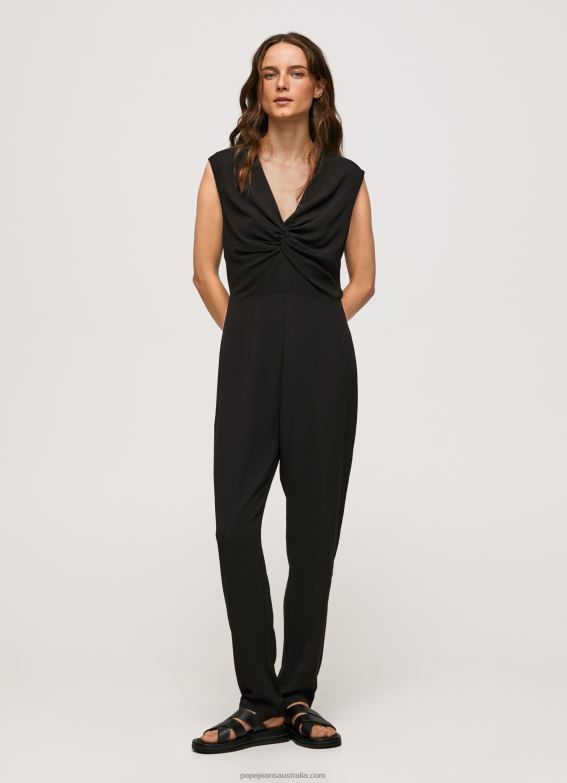 women_black_pepe_jeans_long_dungarees_with_knoted_details_60j40157.jpg Women Black Pepe Jeans Long Dungarees With Knoted Details 60J40157 - Image 1