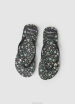 Women Black Pepe Jeans Rake Garden Night Beach Flip Flops 60J40701 - Image 2