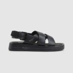 Women Black Pepe Jeans Summer Block Wedge Sandals 60J40651