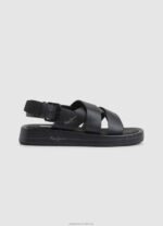 Women Black Pepe Jeans Summer Block Wedge Sandals 60J40651