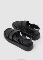 Women Black Pepe Jeans Summer Block Wedge Sandals 60J40651 - Image 4