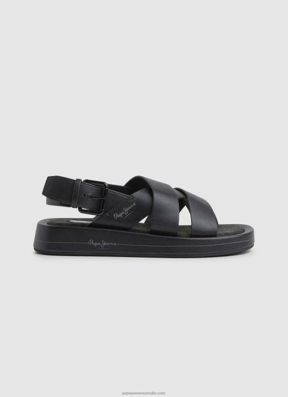women_black_pepe_jeans_summer_block_wedge_sandals_60j40651.jpg Women Black Pepe Jeans Summer Block Wedge Sandals 60J40651 - Image 1