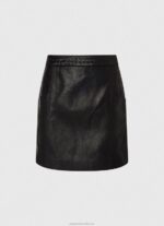 Women Black Pepe Jeans Zip-Fastened Mini Skirt 60J40484 - Image 5
