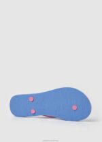 Women Bright Pink Pepe Jeans Bay Beach Flip Flops 60J40707 - Image 5