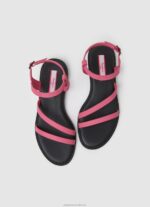 Women Bubble Gum Pepe Jeans Hayes Juice Flat Sandals 60J40666 - Image 2