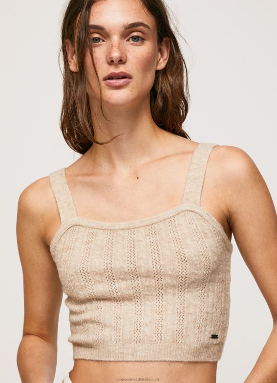 women_buff_pepe_jeans_knit_straps_top_60j40242.jpg Women Buff Pepe Jeans Knit Straps Top 60J40242 - Image 1