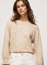Women Buff Pepe Jeans Openwork Round Neck Jersey 60J40244 - Image 3