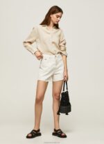 Women Buttermilk Pepe Jeans Plain Regular Fit Shirt 60J40359 - Image 2