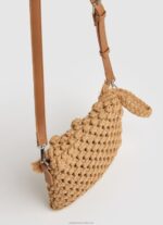 Women Camel Pepe Jeans Macrame Crossbody Bag 60J40744 - Image 2