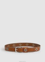 Women Cognac Pepe Jeans Bohemian Leather Belt 60J40765