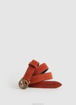 Women Cognac Pepe Jeans Bohemian Leather Belt 60J40765 - Image 4