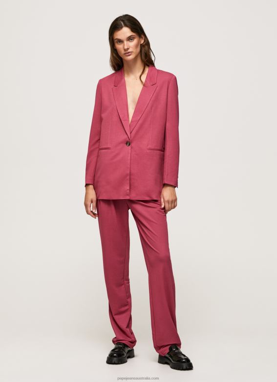 women_dark_blush_pepe_jeans_flowing_chino_pants_60j40296.jpg Women Dark Blush Pepe Jeans Flowing Chino Pants 60J40296 - Image 1