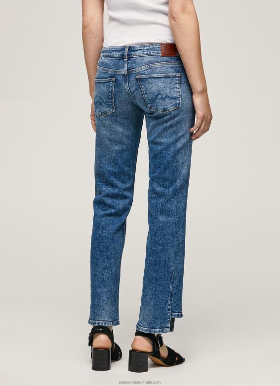 Women Denim Pepe Jeans Alex Low Rise Straight Fit Jeans 60J4024 - Image 5