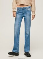 Women Denim Pepe Jeans Aubrey Midrise Slim Fit Jeans 60J4069 - Image 2