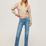 Women Denim Pepe Jeans Aubrey Midrise Slim Fit Jeans 60J4069