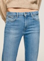 Women Denim Pepe Jeans Aubrey Midrise Slim Fit Jeans 60J4069 - Image 3