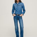 Women Denim Pepe Jeans Aubrey Slim Fit Midrise Jeans 60J4068