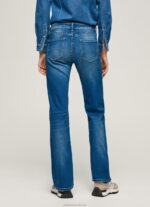 Women Denim Pepe Jeans Aubrey Slim Fit Midrise Jeans 60J4068 - Image 4