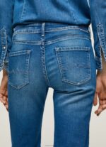 Women Denim Pepe Jeans Aubrey Slim Fit Midrise Jeans 60J4068 - Image 5