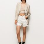 Women Denim Pepe Jeans Balloon Fit Denim Shorts 60J40498