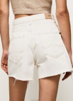 Women Denim Pepe Jeans Balloon Fit Denim Shorts 60J40498 - Image 4