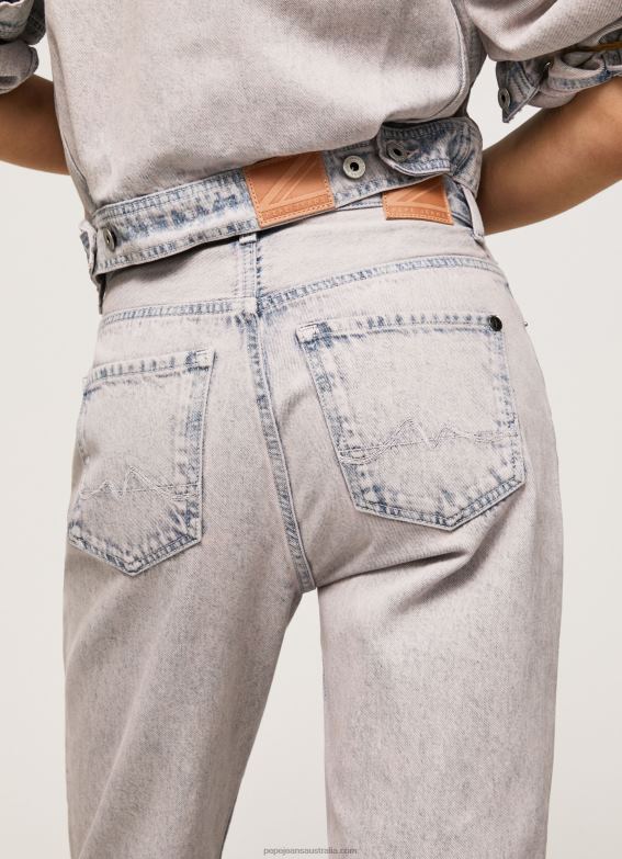 Women Denim Pepe Jeans Celyn Regular Fit High Waisted Jeans 60J4017 - Image 4