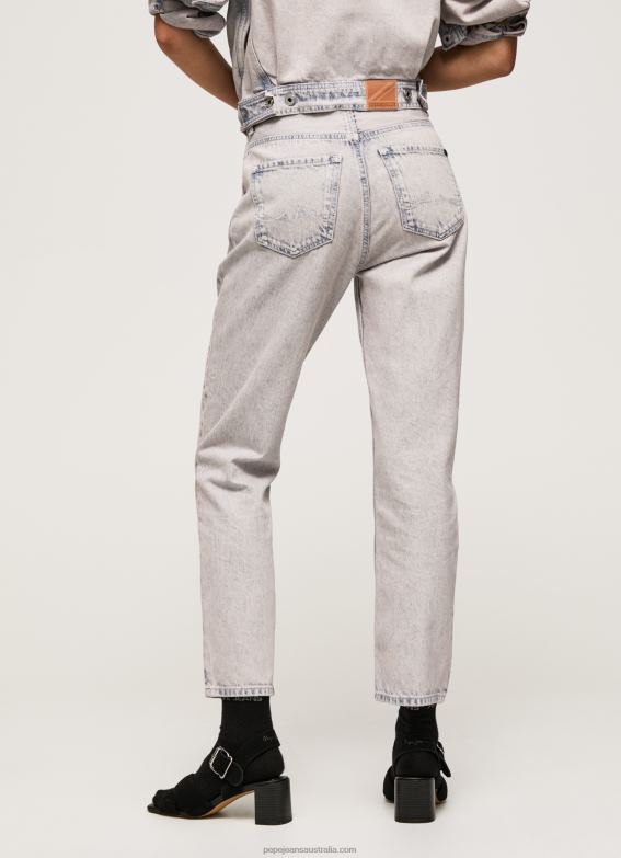 Women Denim Pepe Jeans Celyn Regular Fit High Waisted Jeans 60J4017 - Image 5