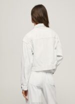 Women Denim Pepe Jeans Cracking Effect Denim Jacket 60J4095 - Image 4