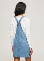 Women Denim Pepe Jeans Denim Dungaree Dress 60J40162 - Image 4
