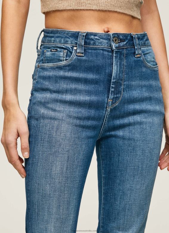 Women Denim Pepe Jeans Dion High Waisted Flared Fit Jeans 60J4060 - Image 3