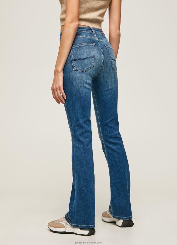 Women Denim Pepe Jeans Dion High Waisted Flared Fit Jeans 60J4060 - Image 4