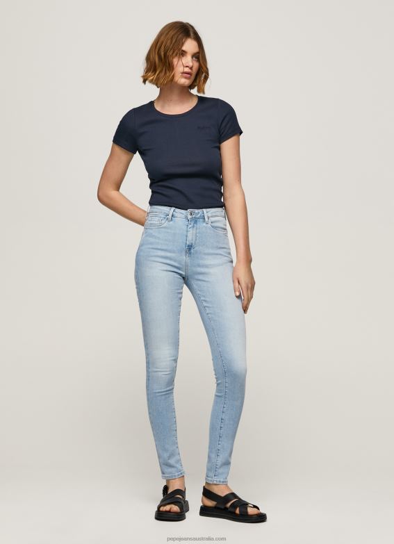 Women Denim Pepe Jeans Dion High Waisted Skinny Fit Jeans 60J4038 - Image 1