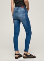Women Denim Pepe Jeans Dion High Waisted Skinny Fit Jeans 60J4041 - Image 4