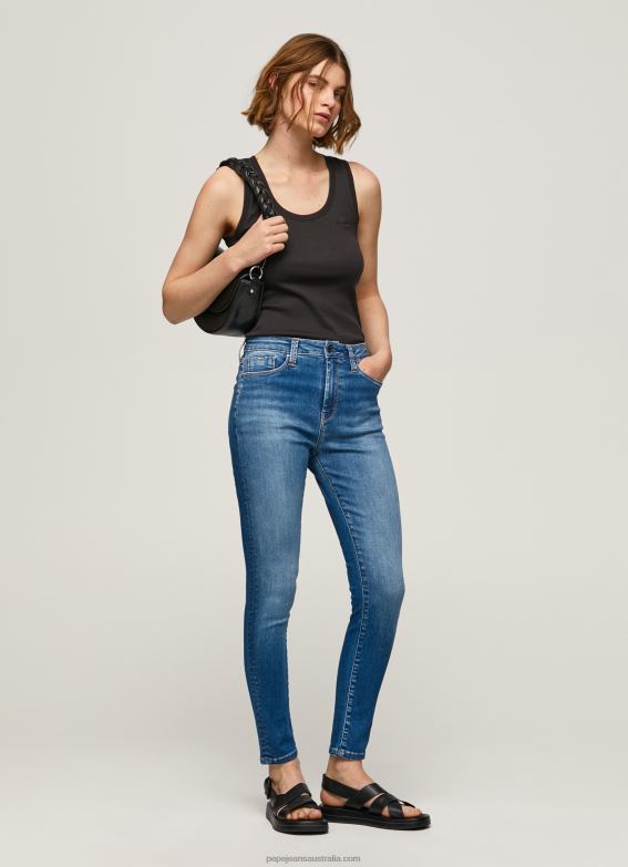 Women Denim Pepe Jeans Dion High Waisted Skinny Fit Jeans 60J4041 - Image 1