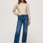 Women Denim Pepe Jeans Dover High Waisted Relaxed Fit Jeans 60J4083