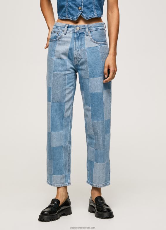 Women Denim Pepe Jeans Dover Loose Fit High Waisted Jeans 60J4088 - Image 2