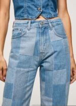 Women Denim Pepe Jeans Dover Loose Fit High Waisted Jeans 60J4088 - Image 3