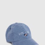 Women Denim Pepe Jeans Embroidered Logo Basic Cap 60J40778