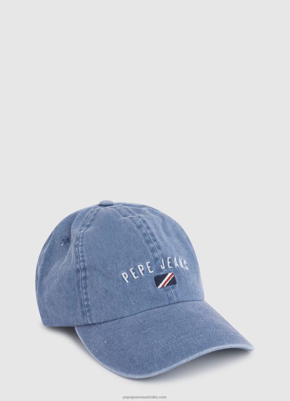 women_denim_pepe_jeans_embroidered_logo_basic_cap_60j40778.jpg Women Denim Pepe Jeans Embroidered Logo Basic Cap 60J40778 - Image 1