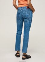 Women Denim Pepe Jeans Gen Straight Fit Mid Waist Jeans 60J4034 - Image 4