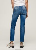 Women Denim Pepe Jeans Gen Straight Fit Mid Waist Jeans 60J406 - Image 4