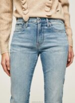 Women Denim Pepe Jeans Grace High Waisted Slim Fit Jeans 60J4067 - Image 3