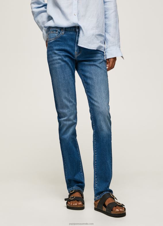 Women Denim Pepe Jeans Grace Slim Fit High Waisted Jeans 60J4070 - Image 2