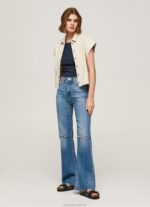 Women Denim Pepe Jeans Harper High Waisted Flared Fit Jeans 60J4064