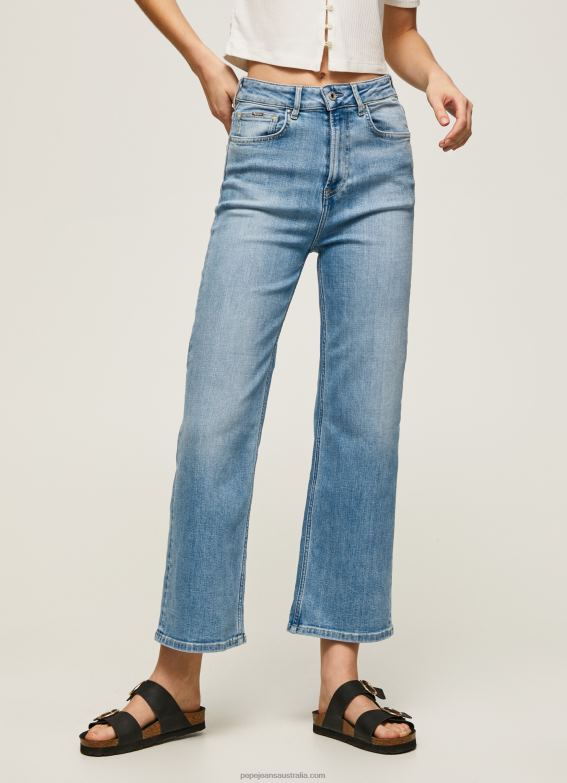 Women Denim Pepe Jeans Lexa Sky High Waisted Wide Fit Jeans 60J4090 - Image 2