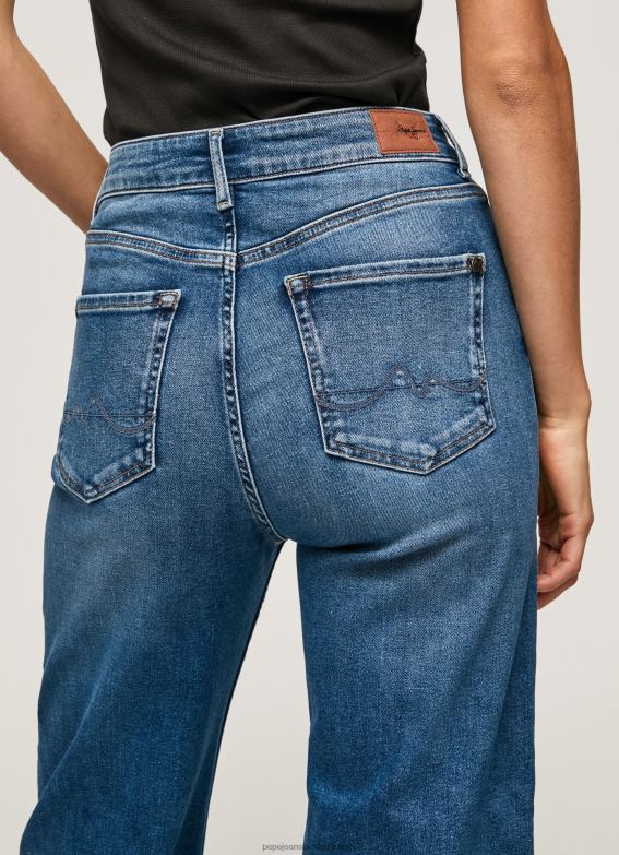 Women Denim Pepe Jeans Lexa Sky High Waisted Wide Fit Jeans 60J4091 - Image 5