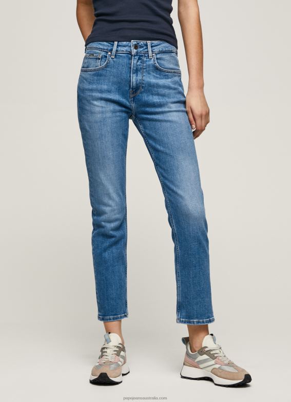 Women Denim Pepe Jeans Mary High Waisted Regular Fit Jeans 60J4018 - Image 2