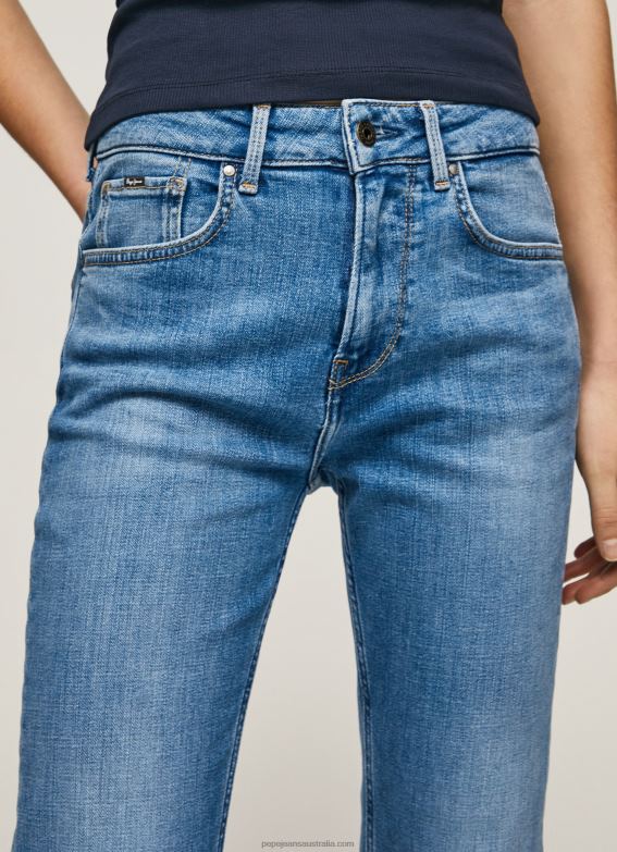 Women Denim Pepe Jeans Mary High Waisted Regular Fit Jeans 60J4018 - Image 3