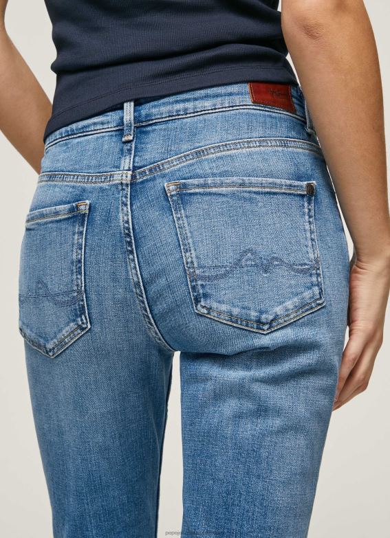 Women Denim Pepe Jeans Mary High Waisted Regular Fit Jeans 60J4018 - Image 5